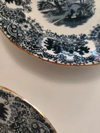 Platos antiguos Picman Cartuja negro