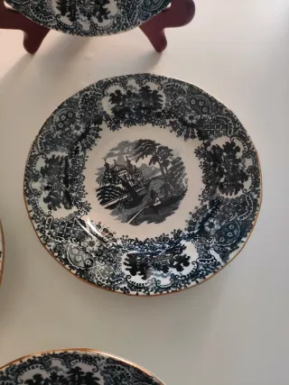 Platos antiguos Picman Cartuja negro