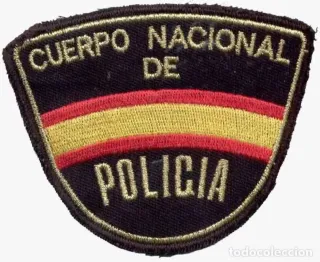 Parche Policía Nacional antiguo letras alargadas