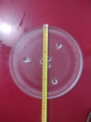 Plato giratorio para microondas de cristal