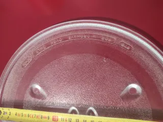 Plato giratorio para microondas de cristal