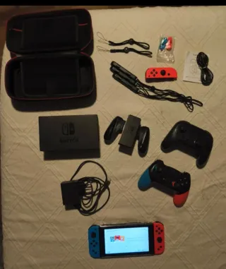 Nintendo Switch con accesorios