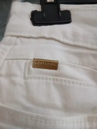 Cortefiel Pantalón Corto Blanco