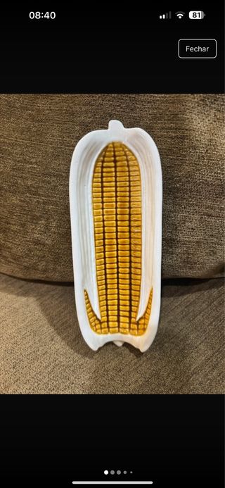 Travessa Bordallo Pinheiro Milho Cerâmica