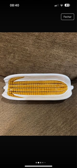 Travessa Bordallo Pinheiro Milho Cerâmica