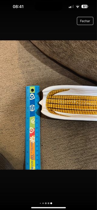 Travessa Bordallo Pinheiro Milho Cerâmica