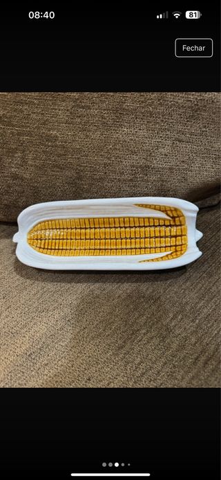 Travessa Bordallo Pinheiro Milho Cerâmica