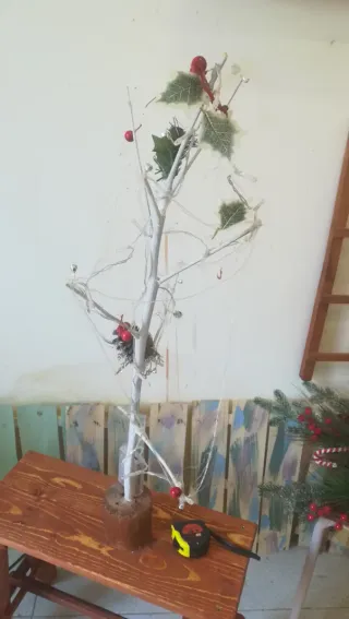 Ceppo di Natale decorato