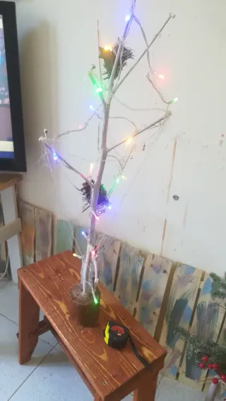 Ceppo di Natale decorato