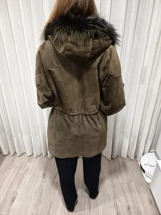 Abrigo Diplodocus Piel Marrón Talla XXL