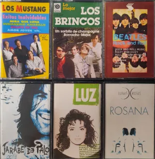 Lote 6 Cassettes Pop/Rock Español