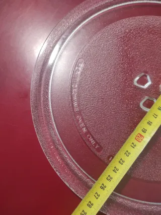 Plato de microondas de vidrio