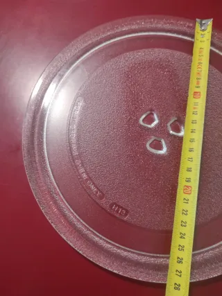 Plato de microondas de vidrio