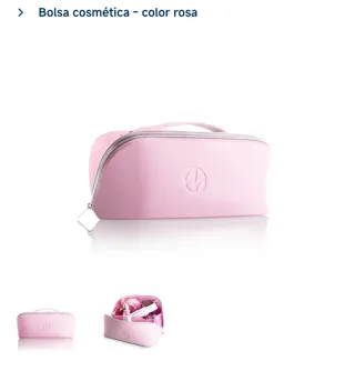 Neceser cosmético rosa