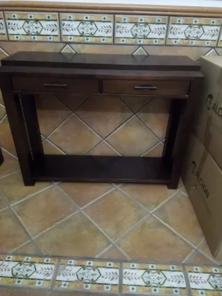 Recibidor de madera de roble