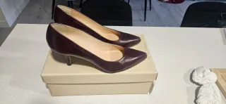 Zapatos de tacón mujer burdeos