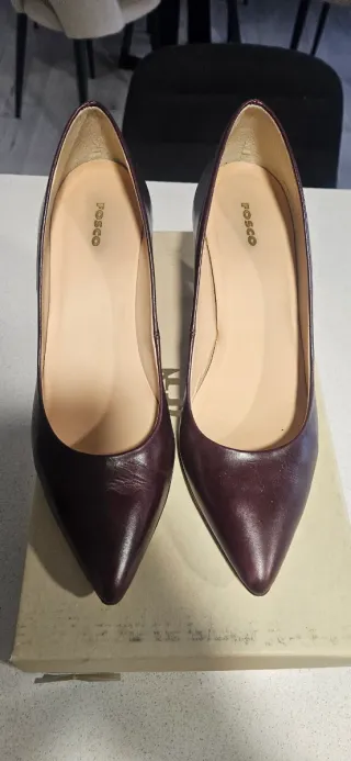 Zapatos de tacón mujer burdeos