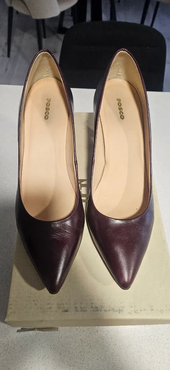 Zapatos de tacón mujer burdeos