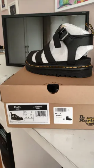 Sandalias Dr. Martens Blaire Piel Negra Talla 39