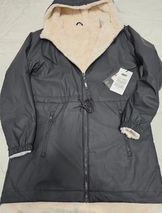 Chaqueta DKNY mujer gris y beige