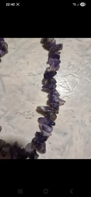 Collana pietre dure viola