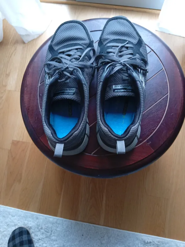 Zapatillas Skechers Relaxed Fit Gris/Azul