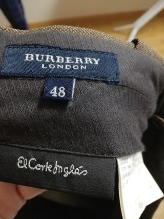 Pantalón de traje Burberry marrón hombre