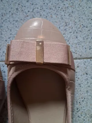 Manoletinas Beige Talla 39