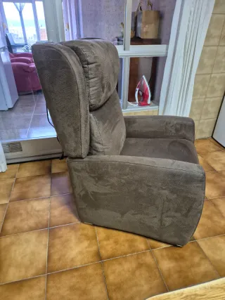 Poltrona Relax in Tessuto Marrone