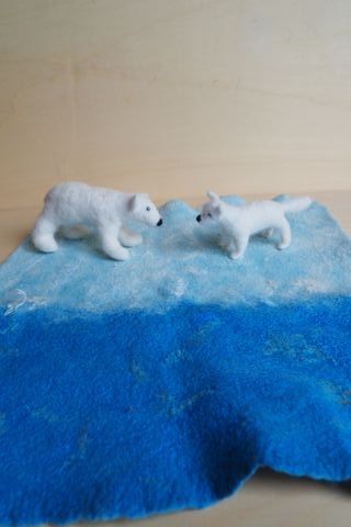 Volpe Polare Waldorf - Decorazione Invernale