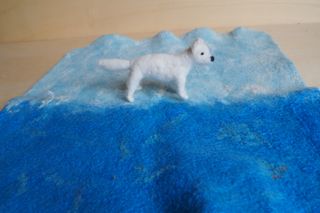 Volpe Polare Waldorf - Decorazione Invernale