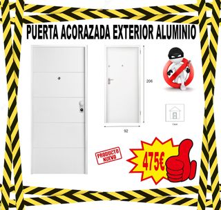 PUERTA ACORAZADA EXTERIOR ALUMINO