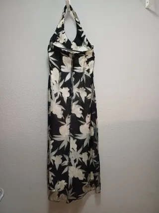 Vestido largo estampado flores invitada