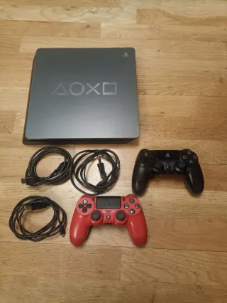 PS4 Slim 1TB Days of Play + 2 Mandos