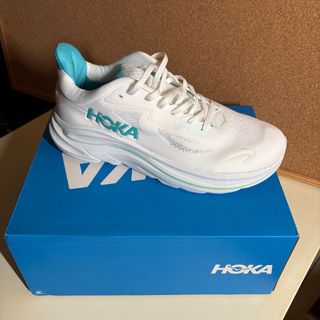 Hoka Clifton 10 Zapatillas Correr Blancas/Teal