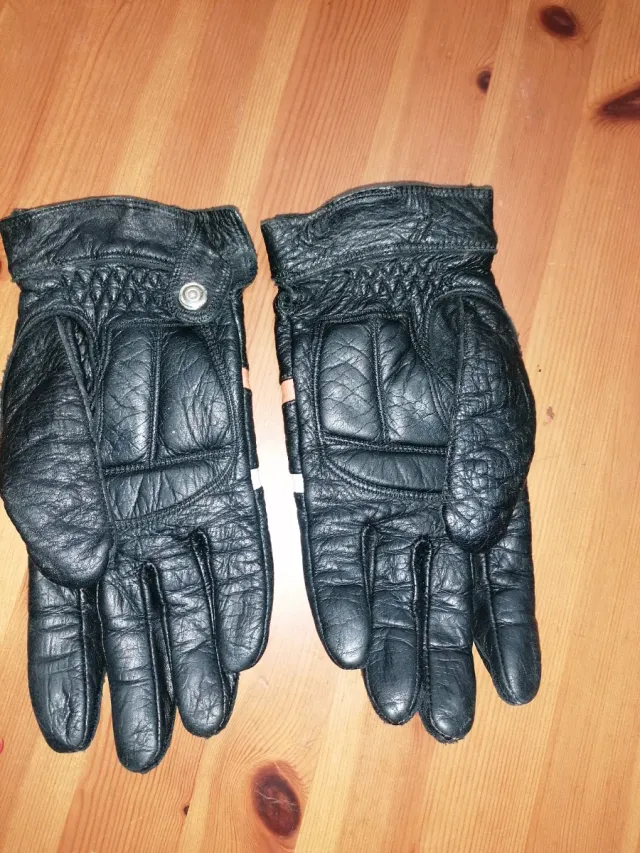 Guantes Harley-Davidson Cuero Negro