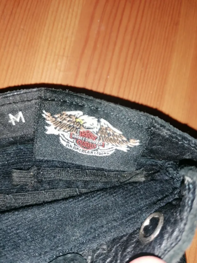 Guantes Harley-Davidson Cuero Negro