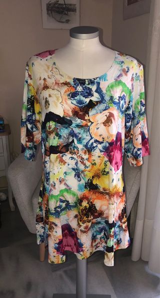 Vestido estampado floral talla única