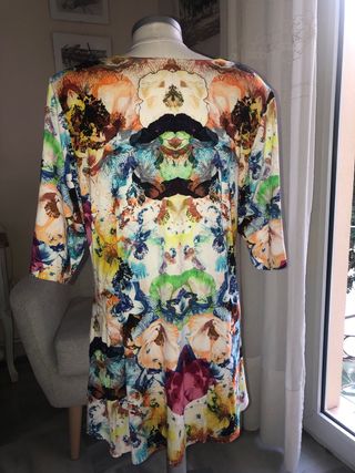 Vestido estampado floral talla única