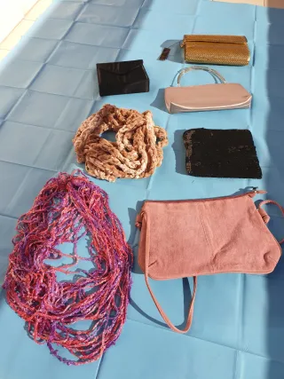 Borse e sciarpa donna 5 borse vari modelli