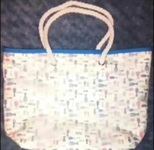 Bolsa Misako Nova com Estampa de Peixes