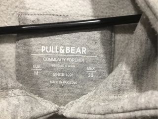 Sudadera Pull&Bear Gris Capucha Original
