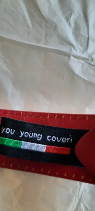 Cintura donna Coveri pelle rossa