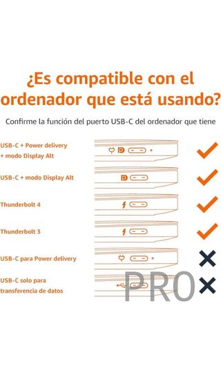 Amazon Basics - Cable de aluminio de adaptador