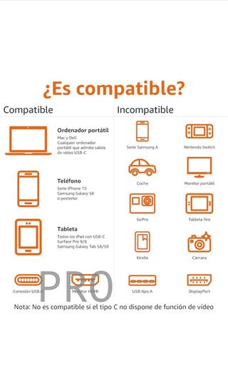 Amazon Basics - Cable de aluminio de adaptador