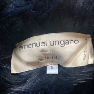 Abrigo Piel Emanuel Ungaro Azul/Negro