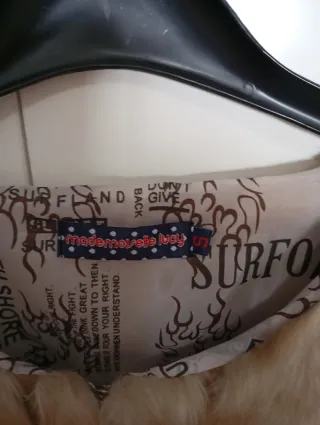 Chaqueta efecto piel torera beige