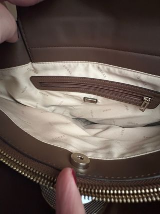 Bolso Guess Beige y Marrón