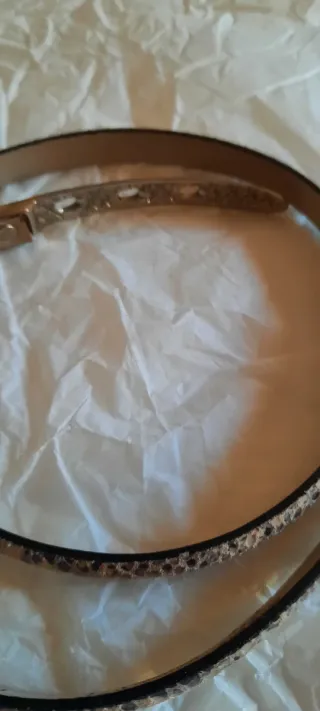 Cintura donna pelle serpente