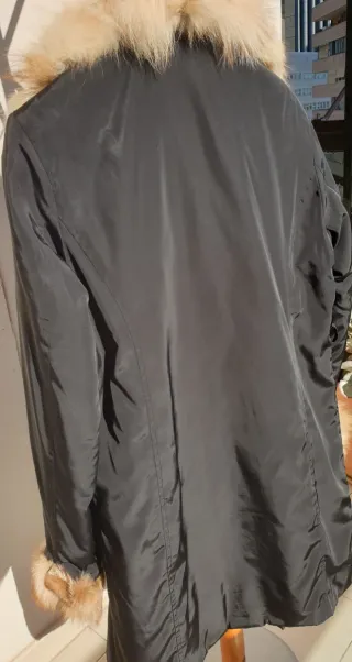 Giaccone 3/4 donna con pelliccia tg 44 italia